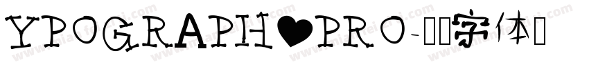 YPOGRAPH PRO字体转换